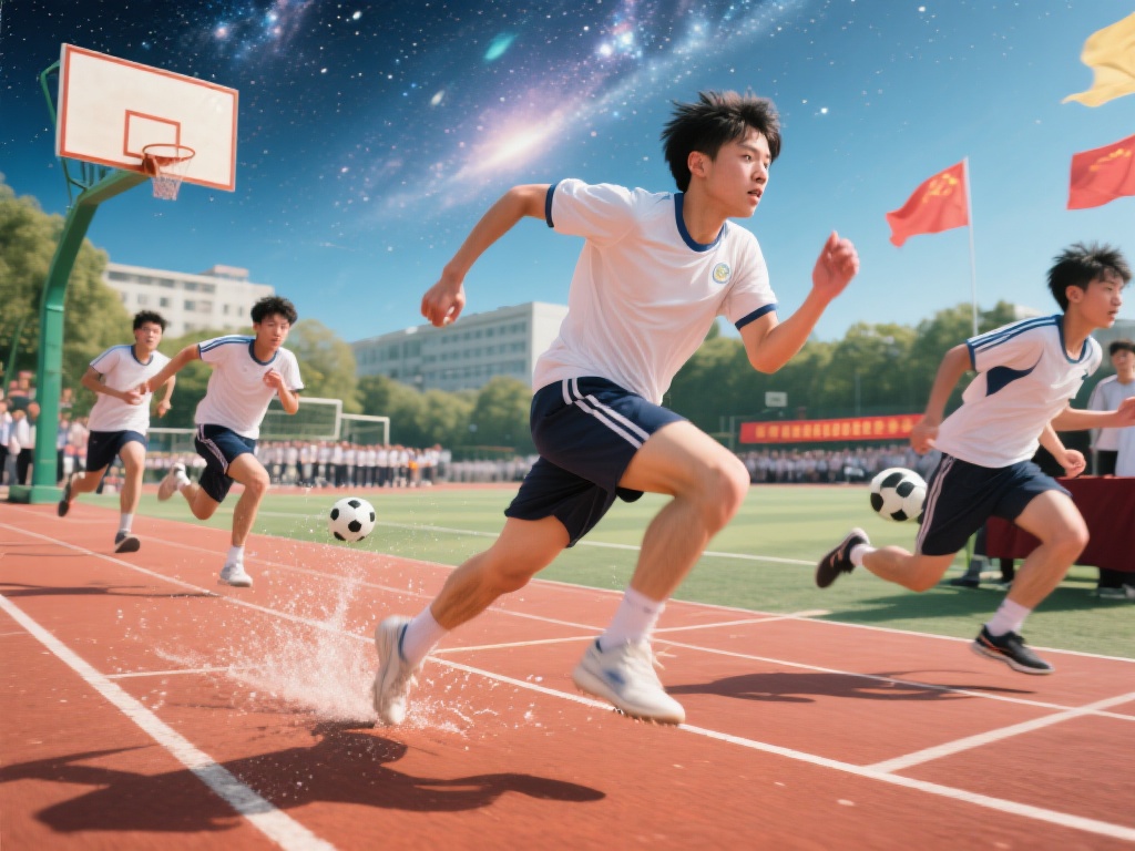 青春是人生最耀眼的篇章，而体育则是点燃这篇章的火焰